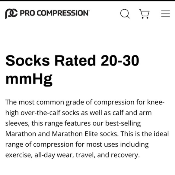 ProCompression Running Compression mmHg 20-30 Athletic Socks - Picture 8 of 9